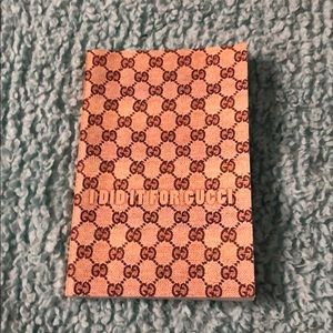 “Did it for Gucci” note book (never used)!